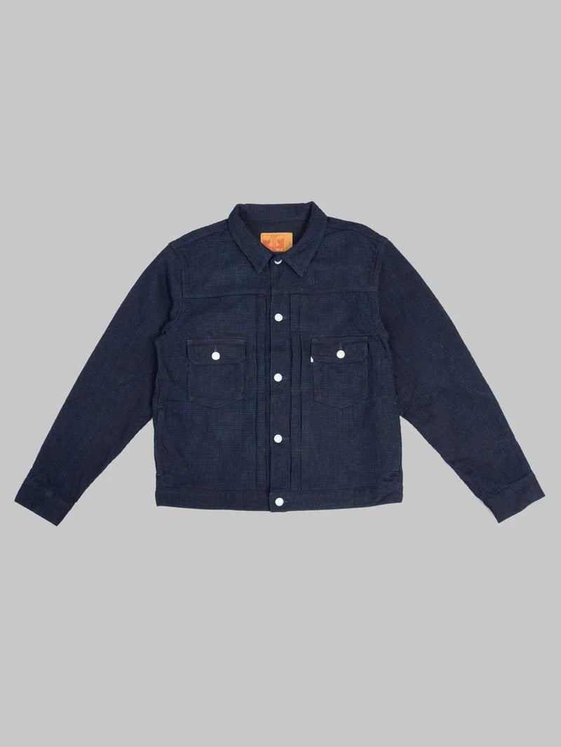 OMOTO DENIM 3220 12oz CUBE SASHIKO DENIM TYPE 2 JACKET