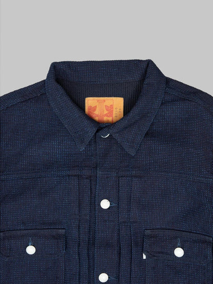 OMOTO DENIM 3220 12oz CUBE SASHIKO DENIM TYPE 2 JACKET