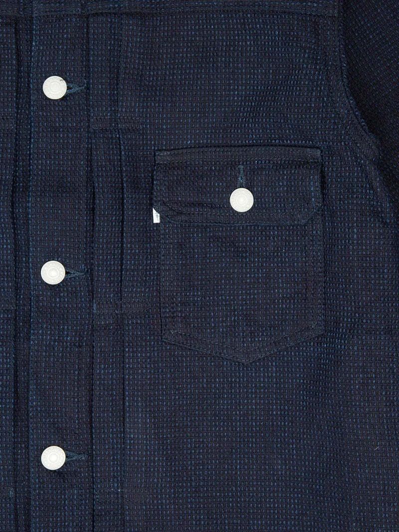 OMOTO DENIM 3220 12oz CUBE SASHIKO DENIM TYPE 2 JACKET