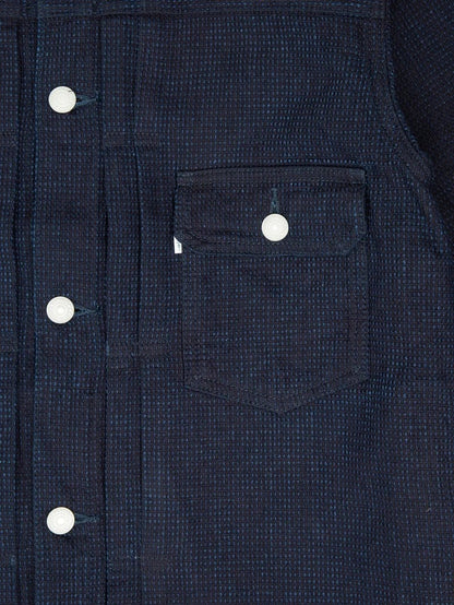 OMOTO DENIM 3220 12oz CUBE SASHIKO DENIM TYPE 2 JACKET