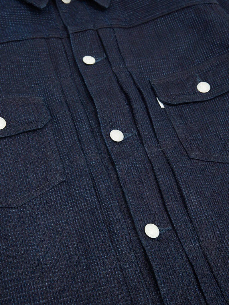 OMOTO DENIM 3220 12oz CUBE SASHIKO DENIM TYPE 2 JACKET