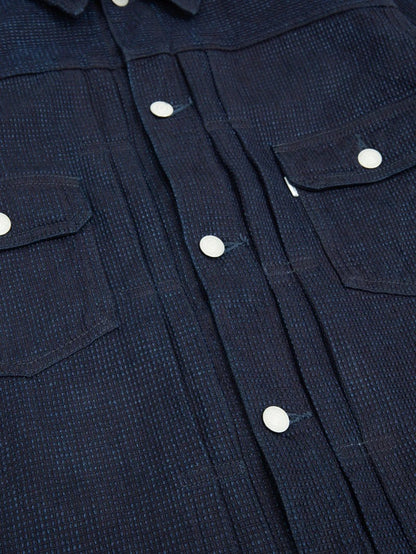OMOTO DENIM 3220 12oz CUBE SASHIKO DENIM TYPE 2 JACKET
