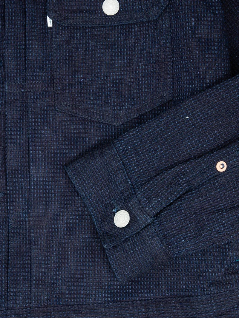 OMOTO DENIM 3220 12oz CUBE SASHIKO DENIM TYPE 2 JACKET