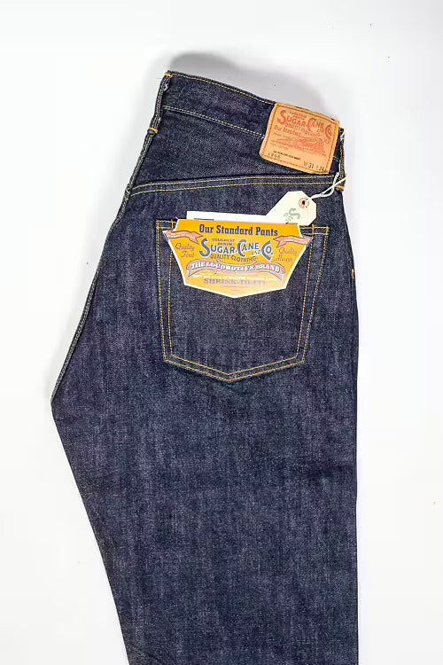 Sugar Cane Pants 1966 Model SC42966A 11oz Work Denim Pants Navy