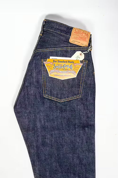 Sugar Cane Pants 1966 Model SC42966A 11oz Work Denim Pants Navy